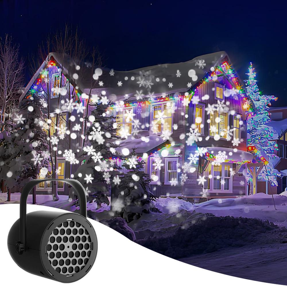 Christmas Halloween Pumpkin Projector Party Lights Decoration 5V USB Xmas Holiday Rotating Indoor Christmas Snowflake Projection