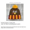 Acrylic Knitted Beanie Hat Warm Embroidered Beanies Funny Thanksgiving Hat  Themed Party