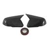 Carbon Style Horn Mirror Cover Fits 2015-2022 Ford Mustang With LED Turn Signal