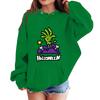 Kids' Halloween Print Hoodie - Casual Loose Fit Pullover Sweatshirt for Boys and Girls