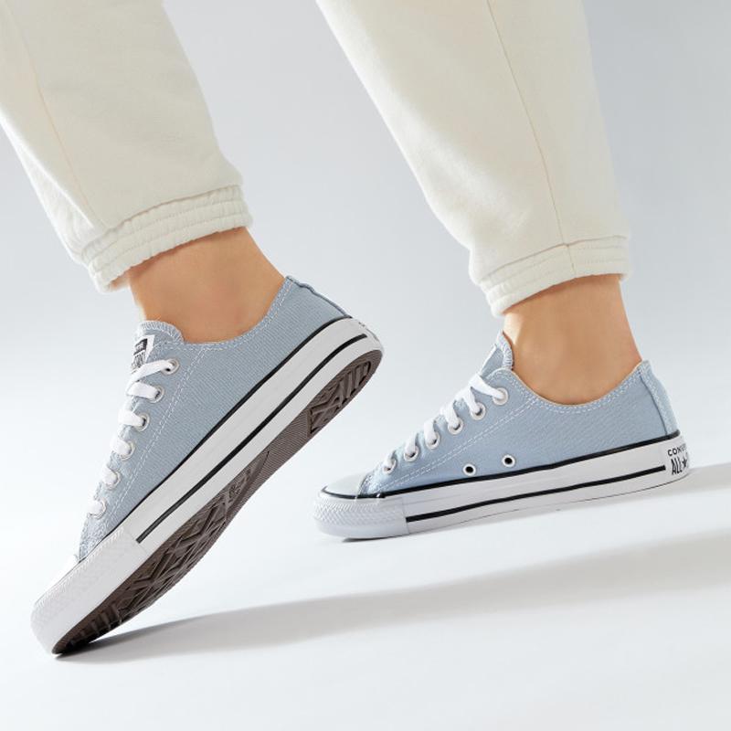 Converse All Star Color Chuck Taylor Low Top Skate Shoes Unisex Sneakers Gray Blue 170466C