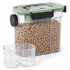 Airtight Pet Food Storage Container with Measuring Cup and Handle-