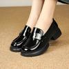 Fashion Retro Platform Heightening Loafers Womens Autumn New British Style Casual Small Leather Shoes Platform Comfortable Casual Shoes