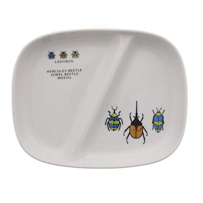 EAST table Detský obedový tanier 21,8 cm Hmyz pre chlapcov TOTOY Vyrobené v Japonsku Detský riad Roztomilý Vhodný do umývačky riadu Vhodný do mikrovlnnej rúry to-01301