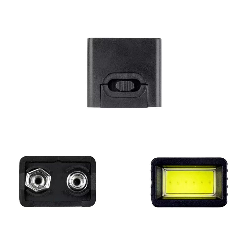 High Quality Mini 9V Battery Flashlight High Brightness Adjustable Lighting Work Light Durable Portable 6F22 Battery Lamp