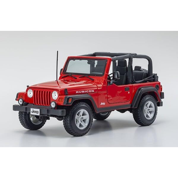 Maisto Jeep Wrangler Rubicon Scale Topless Orange Special Edition Diecast Model 1/18