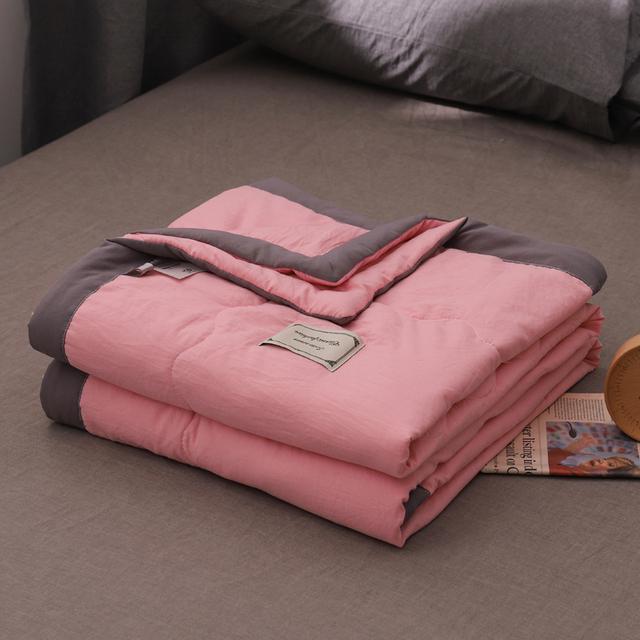 Cuvertură de vară, lavabilă, solidă, subțire, cuvertură de pat de vară, pătură ușoară din microfibră