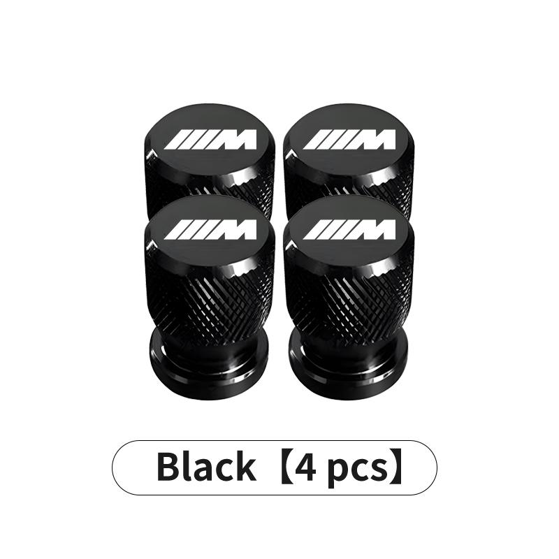 For BMW Car Tire Valve Checkered Metal Narrow Mouthpiece Style Cap Accessory X2 X3 X4 X5 X6 X7 G20 G30 6GT E46 E90 E60 F10 E39