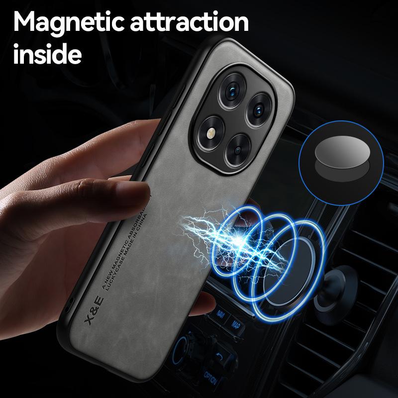 For Xiaomi Poco X7 5G Case Leather Car Magnetic Holder Phone Cover Pocox7 Pocco Poko Little X7 X 7 7X Soft Frame Protect Funda