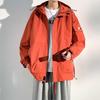 Hooded Jacket Men's Spring and Autumn Trendy Loose Handsome Casual Jacket Large Size Loose Youth Jacket Men's Jacket
