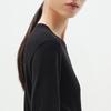 LESS Women's 2025 Spring Round Neck Long Sleeve Knit Top