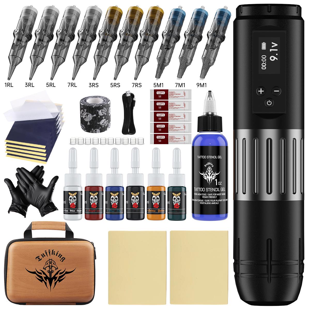 

Tuffking Wireless Tattoo Machine Set: Multifunctional Tattoo Pen with Microblading Capabilities