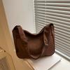 New Summer Popular Large-capacity Simple Casual Solid Color Shoulder Crossbody Fashion Class Commuter Tote Bag