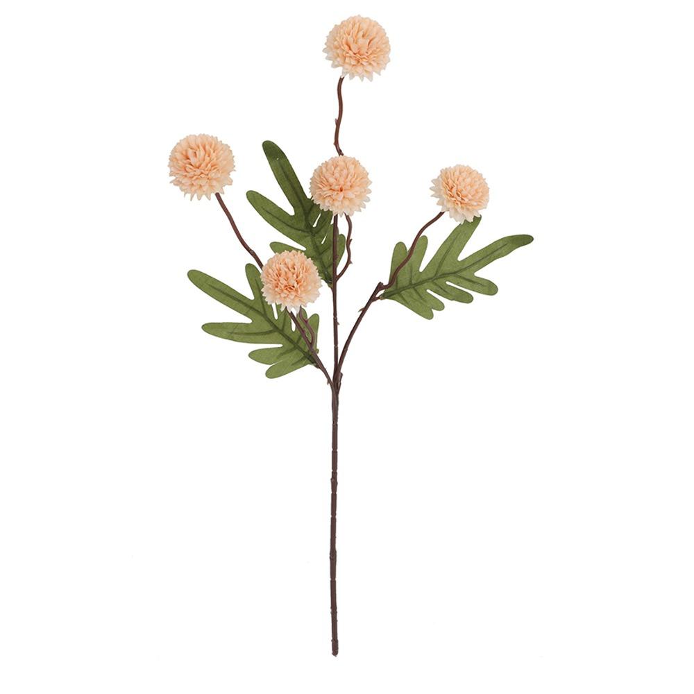 4pcs Plastic Artificial Small Thorn Ball Flowers Real Touch Fake Flowers Lifelike