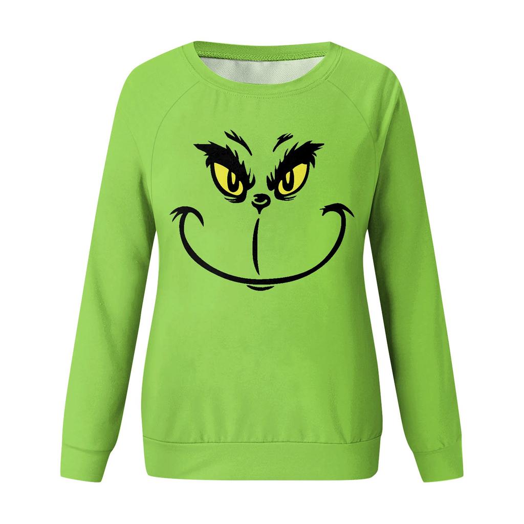 Women's Casual Fashion Graphic Printed Vintage Casual Print Long Sleeve O-Neck Pullover Top Blouse