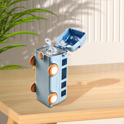 Cartoon Car Water Bottle for Kids - Leakproof Drinking Cup Boys And Girls