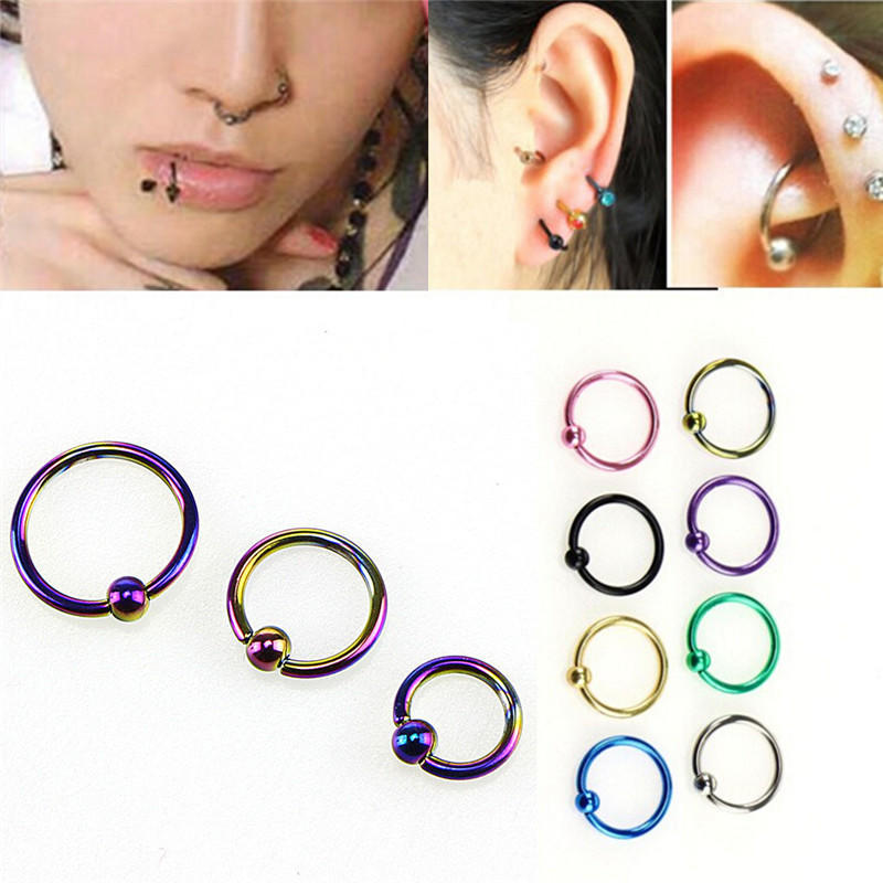Élégant Body Piercing bijoux nez oreille lèvres Bar Nipple bagues