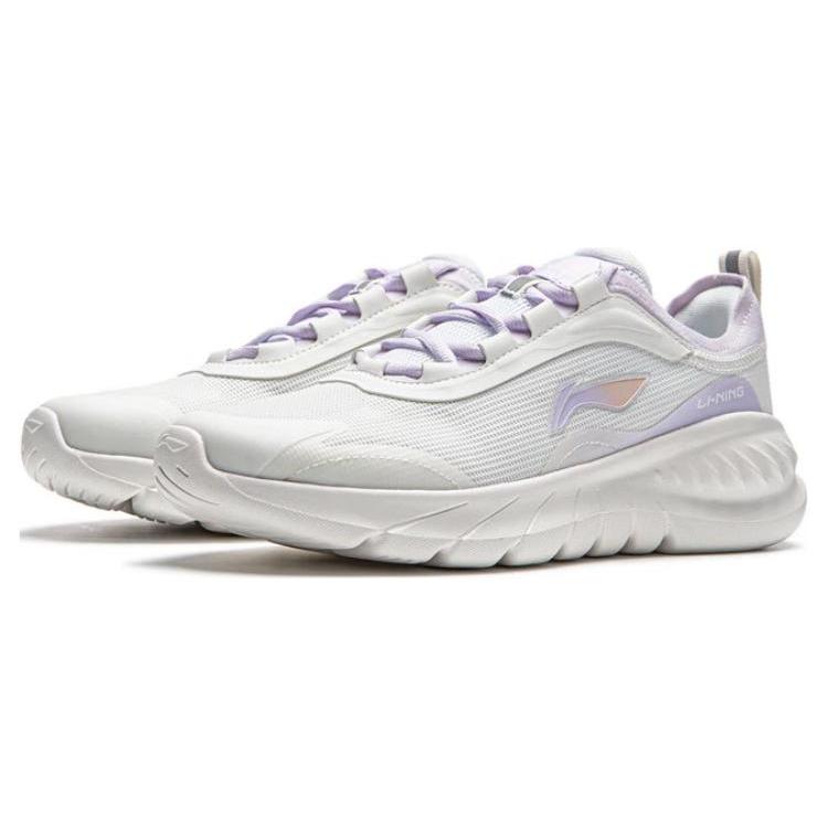 Li Ning Easy Fit Fle Low top Casual Running Shoes Women's White Purple ARSU030-4