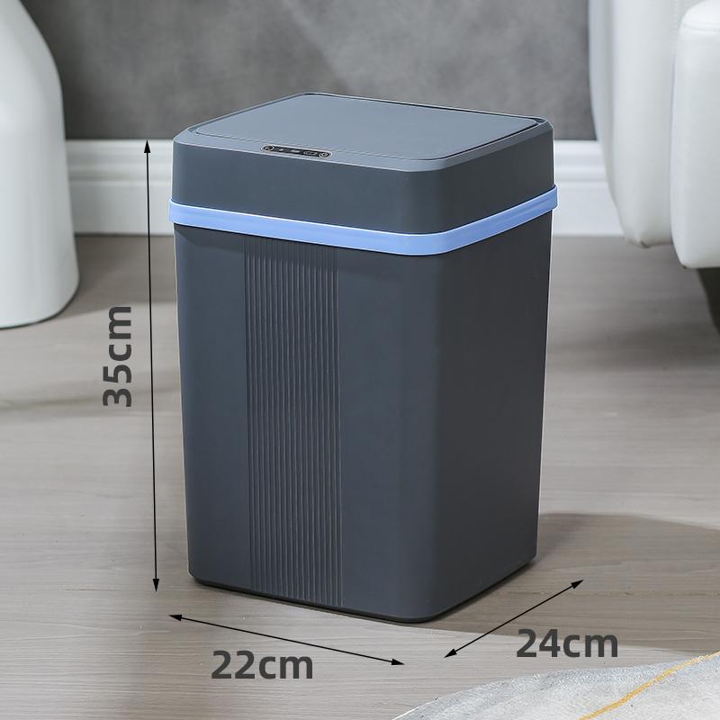 

18L Intelligent Waterproof Garbage Bin With Automatic Sensor, For Kitchen/Bathroom/Indoor синий