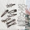 28Pcs/Set Y2K Silver Color Hairpins for Women Girls Star Hair Clip Multiple Styles Seamless Duckbill Clip Girls Hair Accessoires