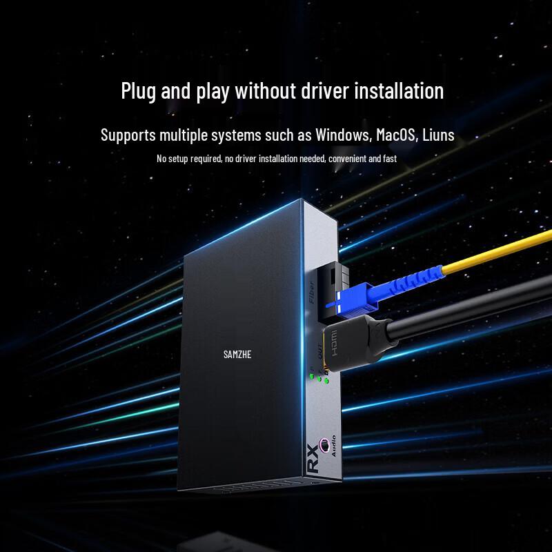 SAMZHE HDMI Fiber Optic Extender Pair
