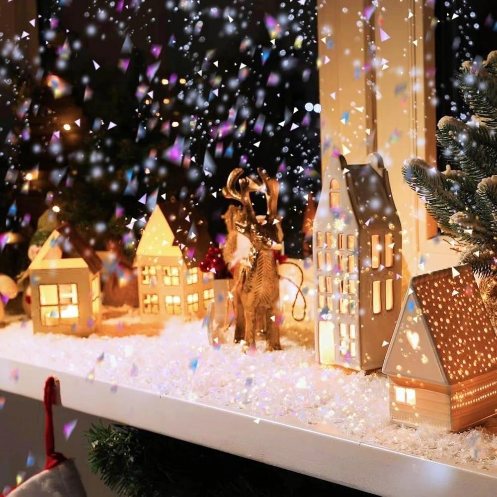 20/100g 3D Snowflake Decoration Artificial Snow Powder Artificial Snowflake Decor  Winter Decoration