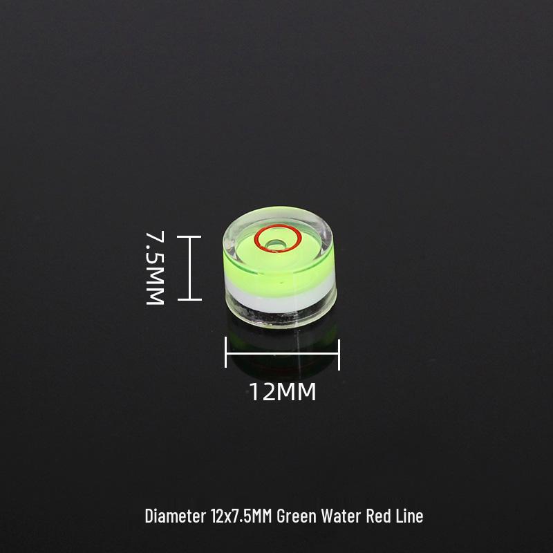 Universal Green Spirit Level with Scale - Compact Liquid Bubble Measuring Tool
