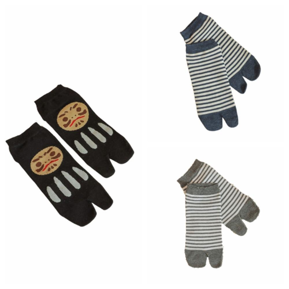 3Pairs Breathable Two Toe Tube Socks Sweat Absorption Toe Separator Socks  Slippers