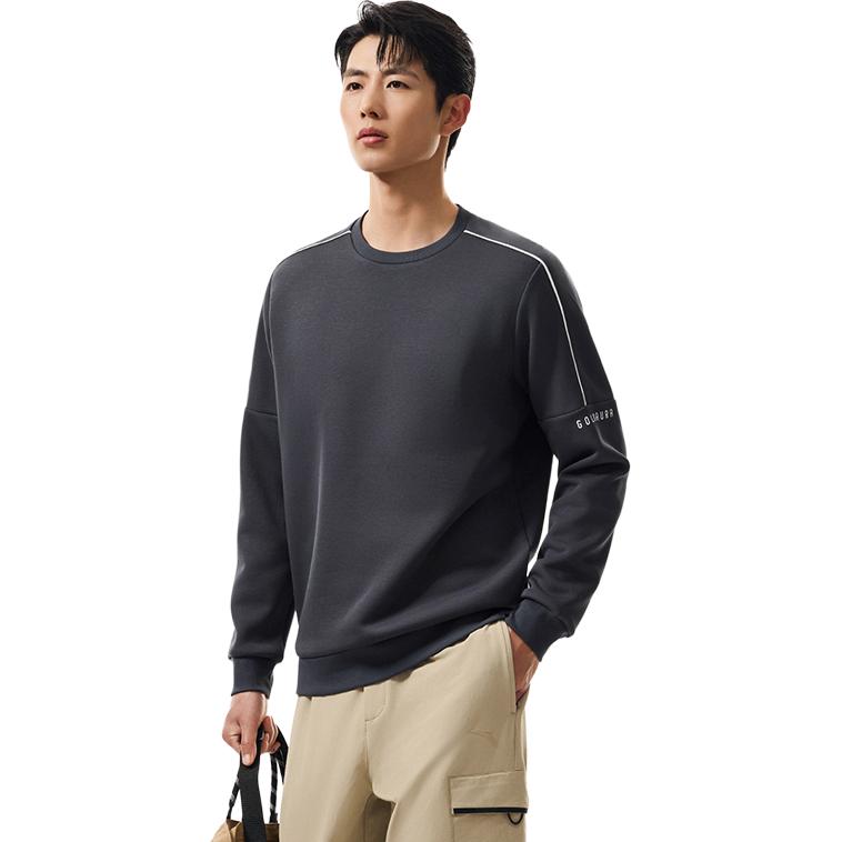 

Anta Тренировочная серия Письмо Повседневный Мягкий Круглый вырез Удобный Универсальный Свитшот Мужской свитшот 952537708-4 M