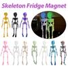Halloween Funny Gothic Skull Magnet Articulated Poseable Skeleton Refrigerator Magnet for Halloween Gift Home Decor
