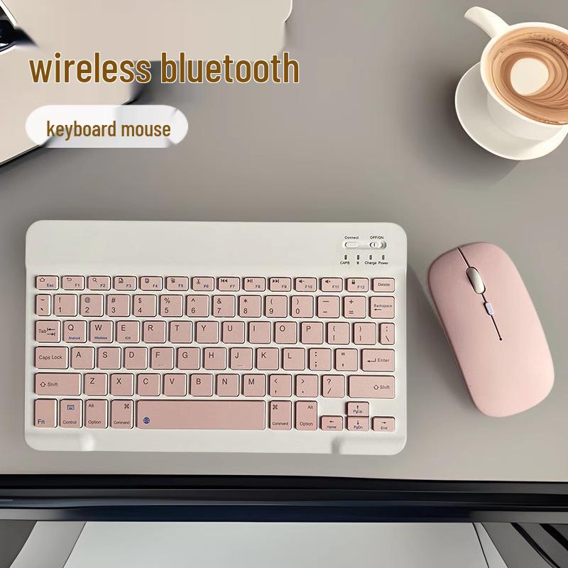 Wireless Rechargeable Mouse & Keyboard Combo for iPad, Tablet, Phone, Laptop