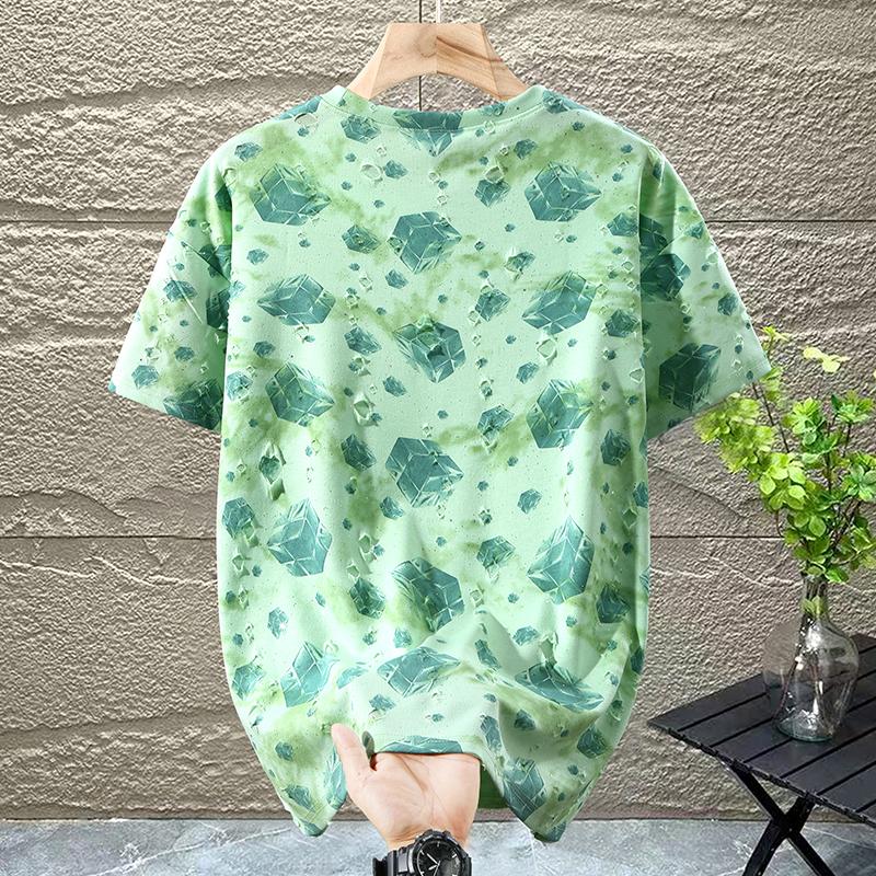 Plus Size 5XL-12XL Fashion Oversized T-shirt Men Tops Casual Vintage Short Sleeve Tee Summer Clothing