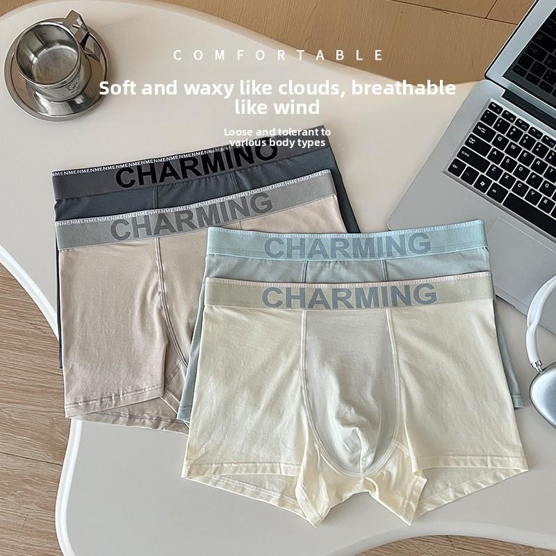 Men's Spring Summer 10A Antibacterial Cotton Comfortable and Breathable Briefs
