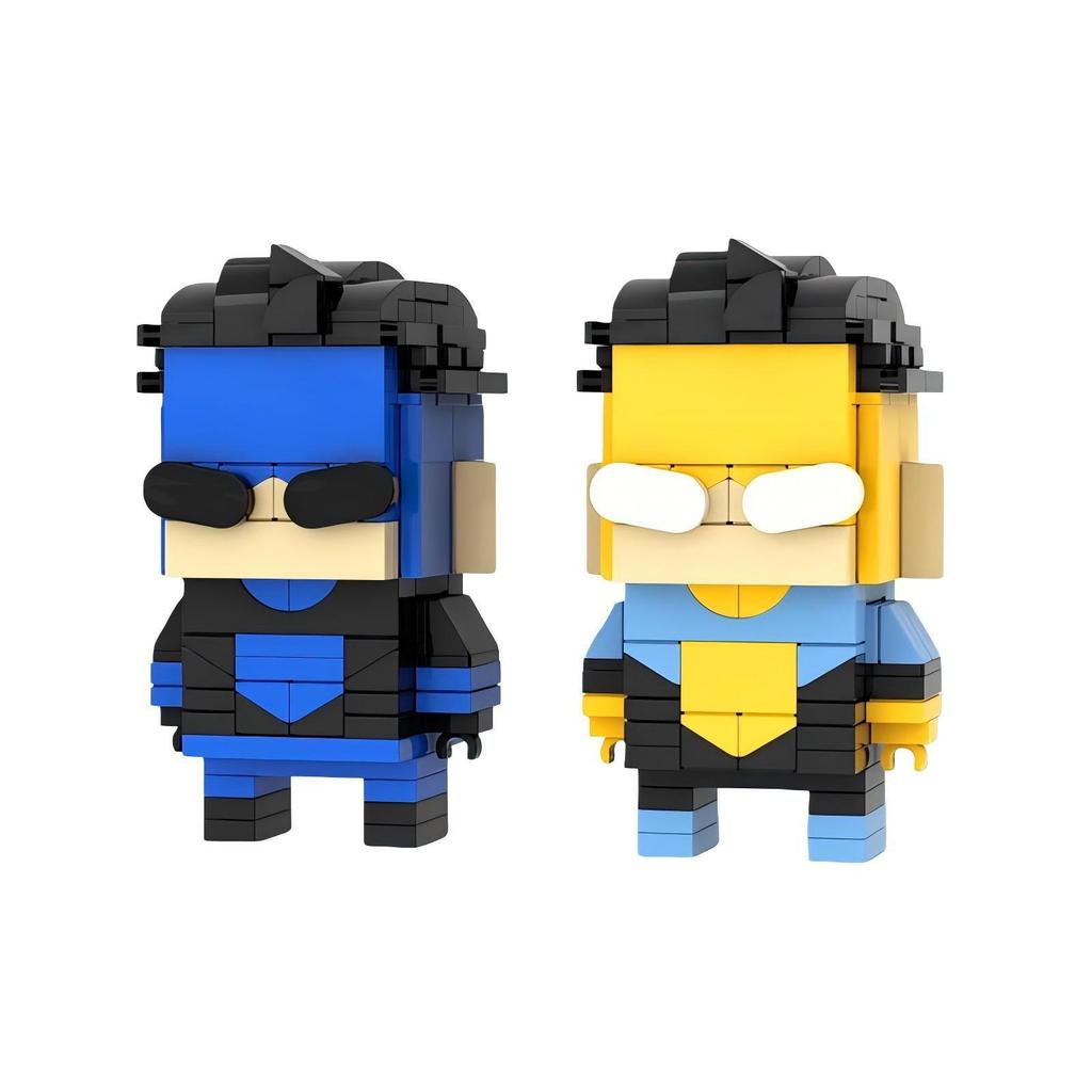 Building Blocks Invincible Boy Film And Television Character Square Head Model Boy Building Blocks Toy