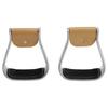 1 Pair Aluminum Western Horse Riding Stirrups Lightweight Overshoe Safety Design with Anti Slip Rubber Foot Mat for