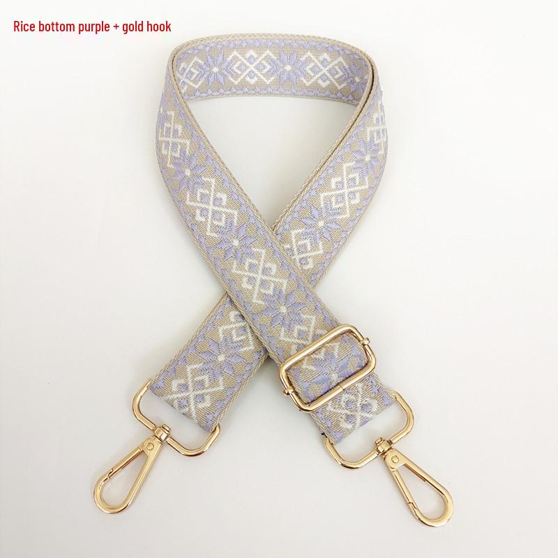 3.8cm Wide Diamond Jacquard Crossbody Strap for Bags and Backpacks.