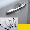 4x Chrome Door Handle Bowl Cover Trim Sticker for Toyota Vios Yaris XP150 - Car Accessories