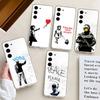 Graffiti Artist B-Banksy-S Phone Case Ultra Clear Phone Case For Samsung Galaxy A52 A12 A51 S21 Edge S22 S23 S24 S20LITE Plus