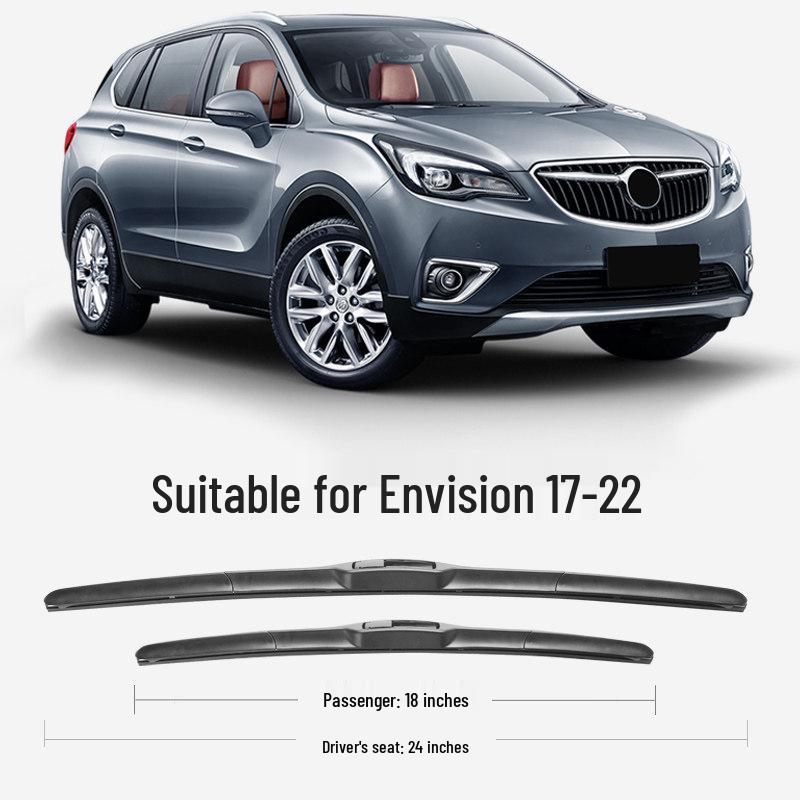 Buick Encore Wiper Set: Frameless, Silent, Front & Rear, Special Fit (Model '17-'14) Car Accessories