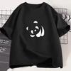 Camiseta Estampada Panda De Dibujos Animados Para Mujeres Camiseta Casual Hip Hop Harajuku Camiseta Relajada