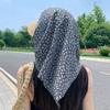 Korean Style Headscarf Baseball Hat Star Print Strappy Bandana Hat Letter Headscarf Hat  Summer