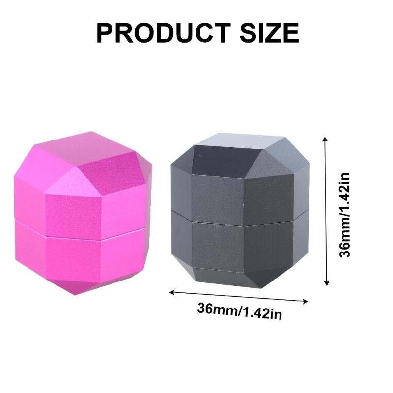 2-Layer Octagonal Portable Pool Chalks Holder Magnetic Billiard Cue Chalks Box Snooker Tool Billiard Chalks Case