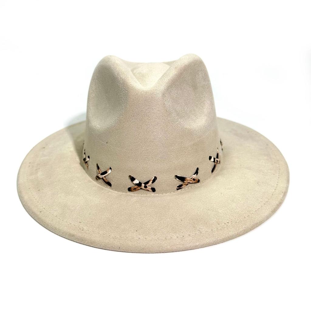 New Suede Peach Heart Top Western Cowboy Hat Top Hat Flat Brim Straight Edge Jazz Hat