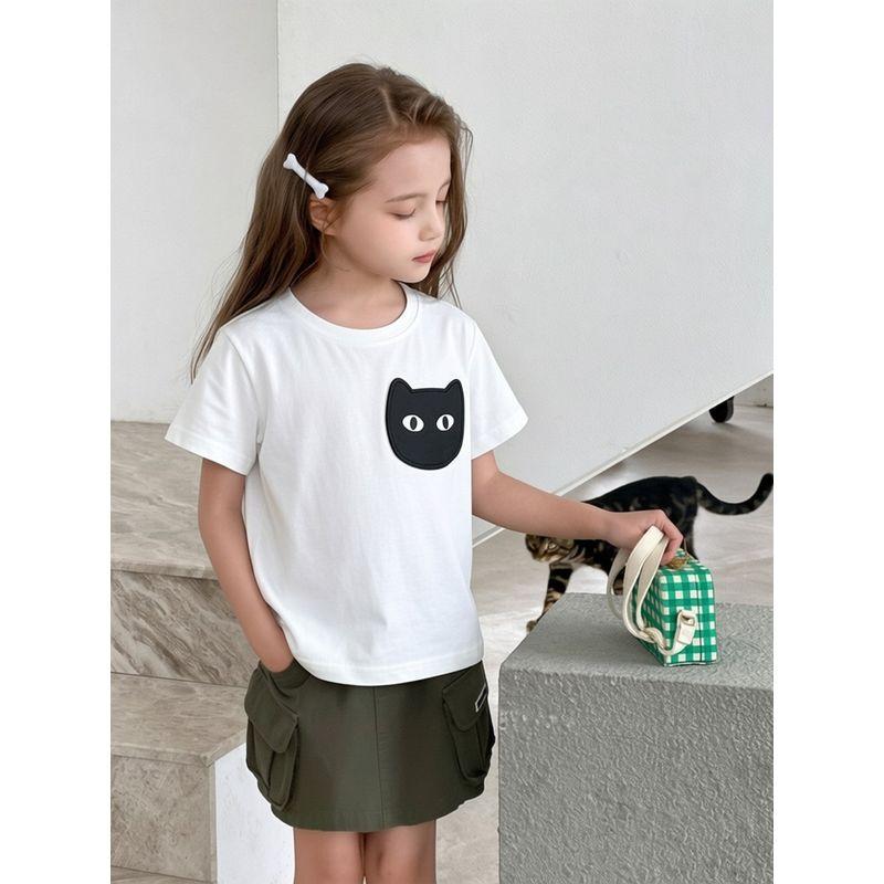 27Home Brand Export Children's Clothing Original Order Summer New 2026 Girls' Pure Cotton T-Shirt Short-Sleeve Baby Clothes Ins