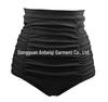 Women's European & American High Elastic Pleated Swimming Trunks - Conservative High Waist Triangle Style