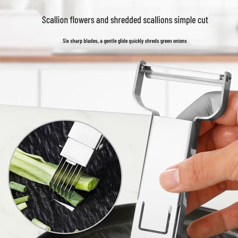 5-teiliges Edelstahl-Multifunktionsschäler-Set