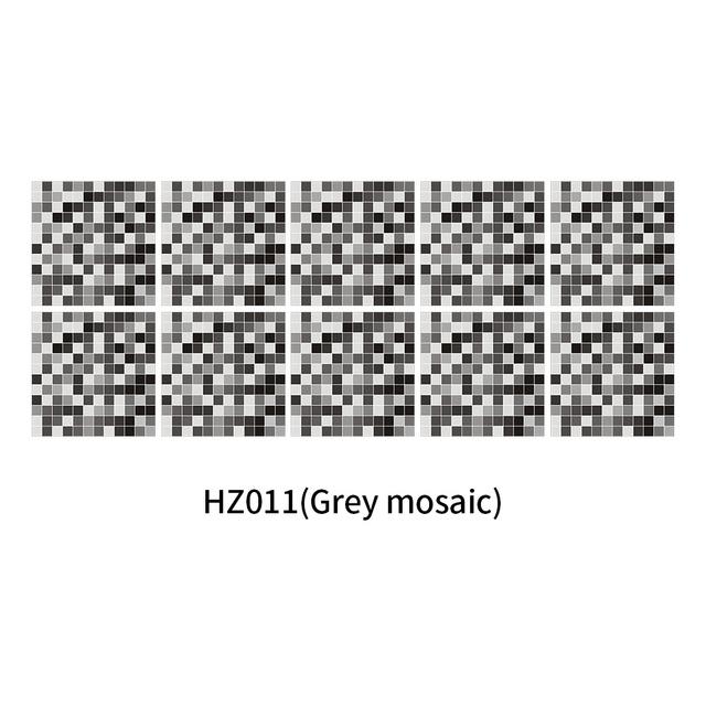 10-Sheet Peel and Stick Self Adhesive Removable Wallpaper Stick On Kitchen Backsplash Bathroom 3D Wall Sticker Tiles