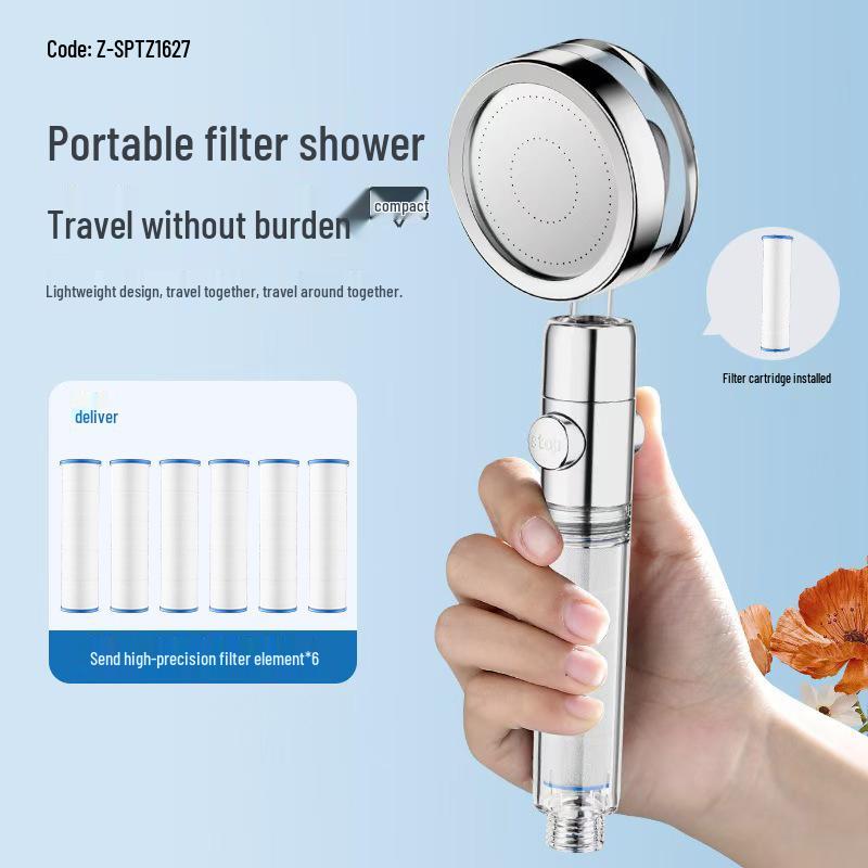 Thailand Portable Filtered Shower Head for Travel and Skin Beautification