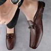 Fashion Leather Slippers Comfort Slides Breathable Mules Men's Outdoor Lightweight Shoes Fashion Slip on Men Loafers Male Casual Shoes