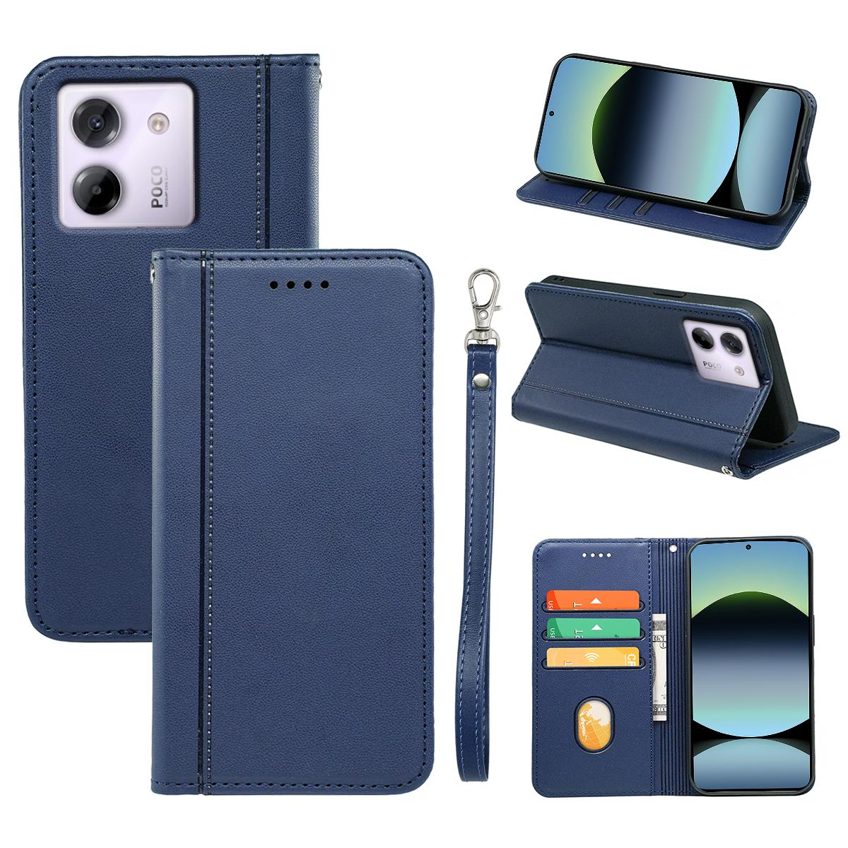 

HX01 Для Xiaomi Redmi Note 14 4G (163,25 мм) Чохол-гаманець з магнітною застібкою, PU шкіра, чохол для телефону G